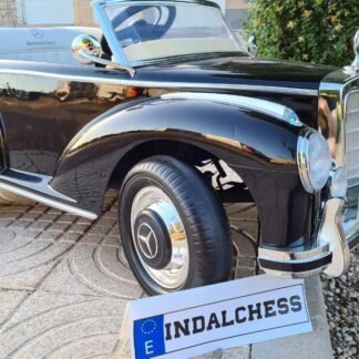 COCHE NIÑOS MERCEDES 300S 12v, RC, NEGRO - INDA153-300SBLACK